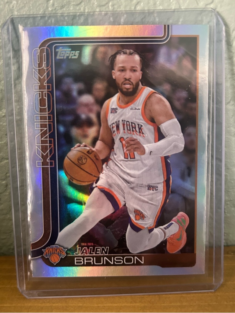 Rare Jalen Brunson holo card!